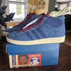 adidas Originals Jabbar Hi Indigo denim sz 10